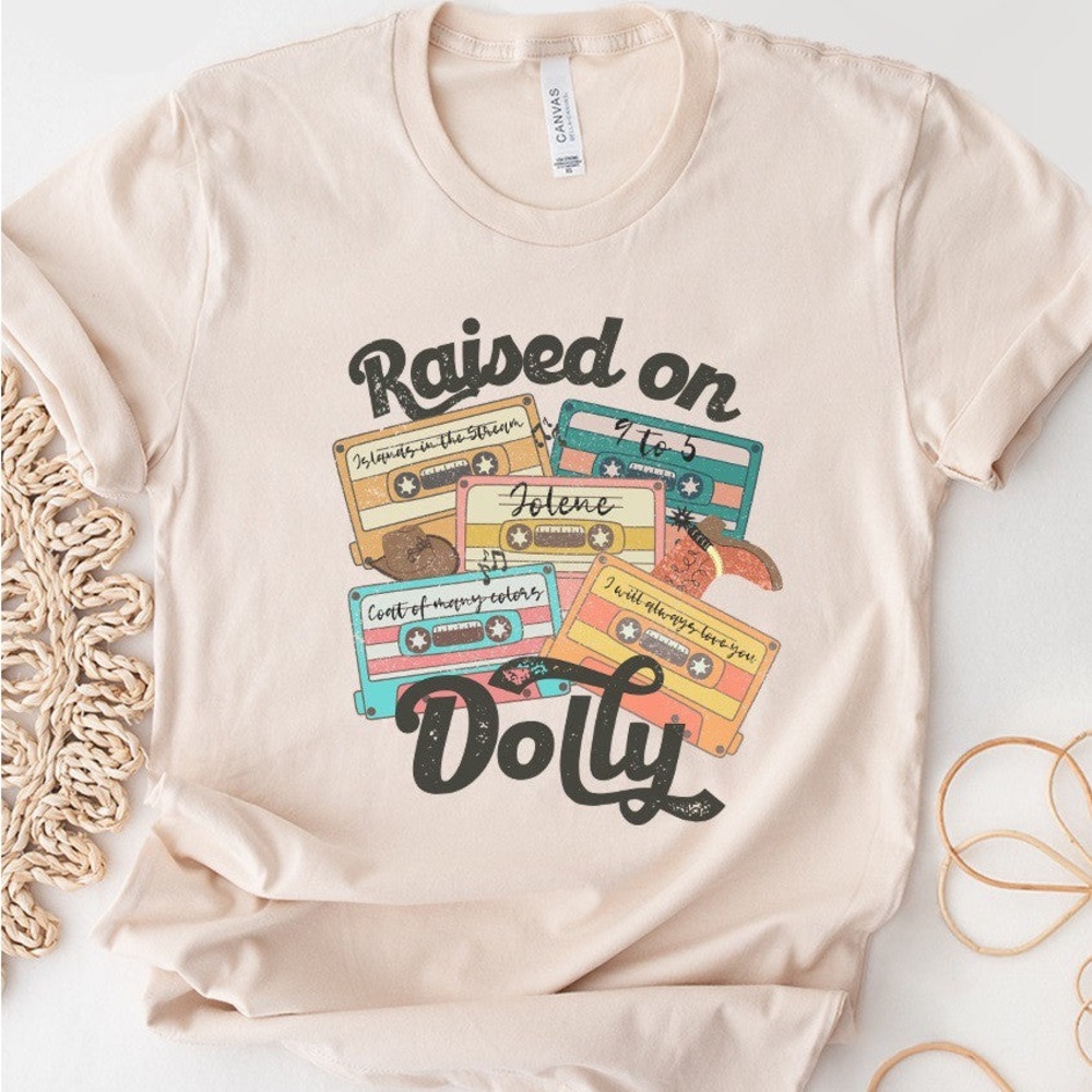 NWOT Raised on Dolly Tee